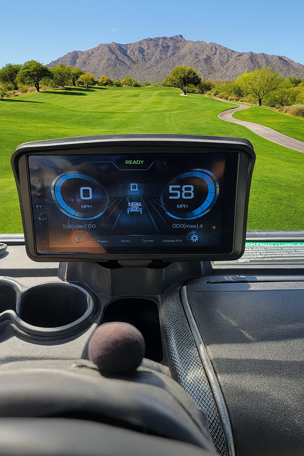 2025 Grey TARA Electric Golf Cart 2+2 Seating, Lithium-ION Batttery